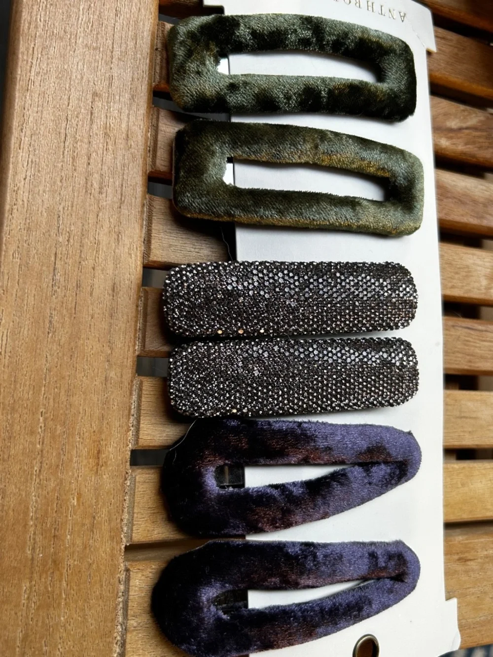 Anthropologie hair clip trio